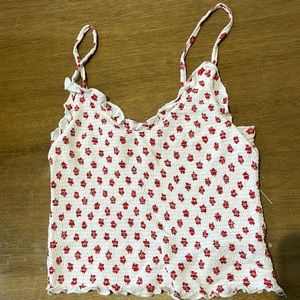 Cotton crop tank top